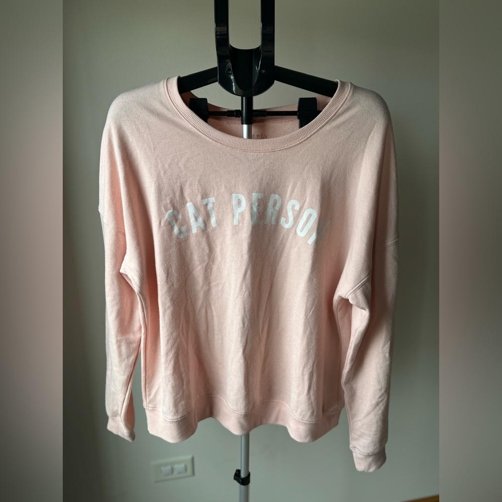 Zoe & Liv cat person sweatshirt